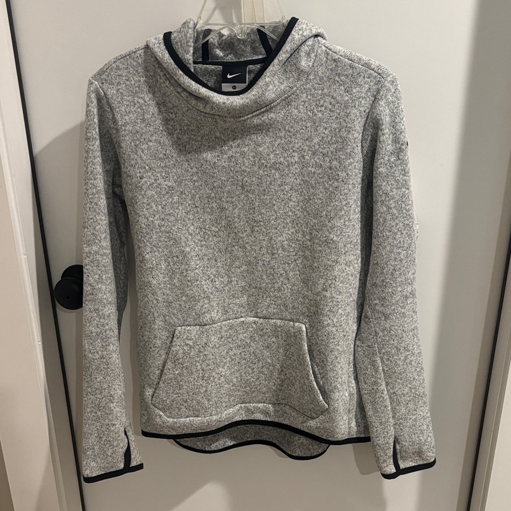 Nike Women's Gray Cowl Neck Pullover with Black Trim